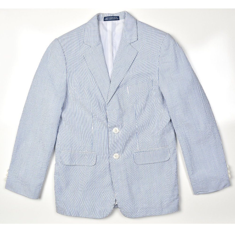 Izod Seersucker Suit Jacket Blazer 12